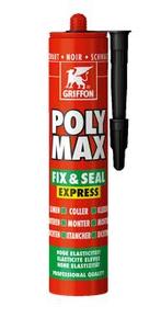 Griffon polymax fix seal express 425 gr, zwart, Nieuw, Verzenden