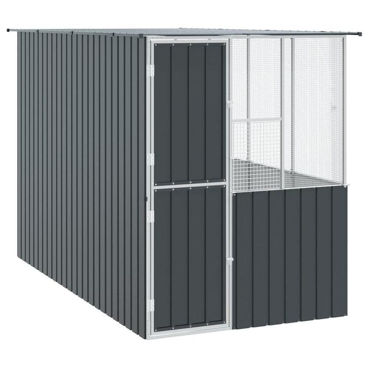 vidaXL Vogelkooi Antraciet 315 x 167 x 200 cm Gegalvaniseerd, Dieren en Toebehoren, Overige Dieren-accessoires, Nieuw, Verzenden