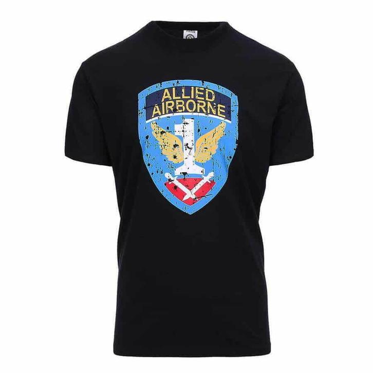 T-shirt Allied Airborne. Diverse kleuren - Maat XXL, Caravans en Kamperen, Kampeeraccessoires, Nieuw, Verzenden