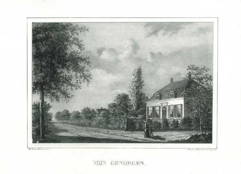 Zicht op Boswijk, Antiek en Kunst, Kunst | Etsen en Gravures