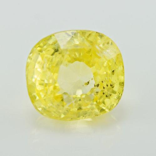 1 pcs  Geel Saffier  - 12.70 ct - International Gemological, Sieraden, Tassen en Uiterlijk, Edelstenen