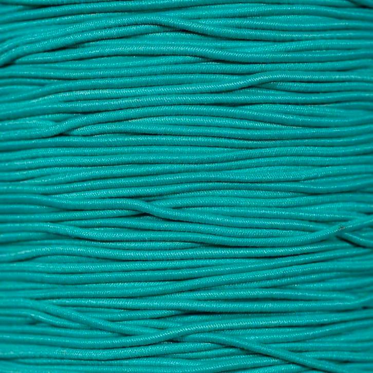 3mm Elastisch Touw - Turquoise - 50 meter op rol, Hobby en Vrije tijd, Overige Hobby en Vrije tijd, Nieuw, Ophalen of Verzenden