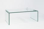 Extravaganter Glas Couchtisch FANTOME 110cm transparent -, Huis en Inrichting, Tafels | Salontafels, Ophalen of Verzenden, Nieuw