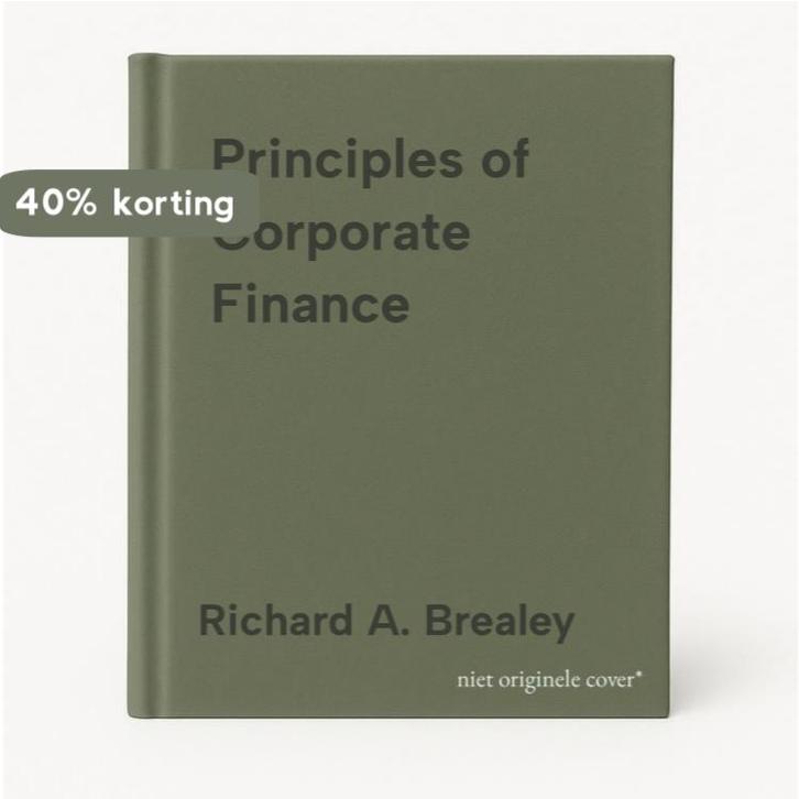 Principles of Corporate Finance 9780071007566, Boeken, Taal | Engels, Gelezen, Verzenden