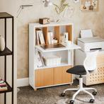 2dekans | SoBuy FWT107-WN Inklapbare Schrijftafel met, Huis en Inrichting, Bureaus, Ophalen of Verzenden, Zo goed als nieuw