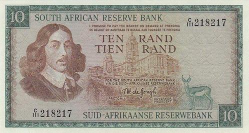 South Africa P 113b 10 Rand Nd 1967-76 Unc, Postzegels en Munten, Bankbiljetten | Europa | Niet-Eurobiljetten, Verzenden