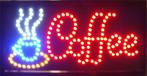 Coffee koffie lamp LED verlichting reclame bord lichtbak #K, Verzenden, Nieuw