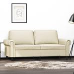 vidaXL Tweezitsbank 140 cm kunstleer crèmekleurig, Verzenden, 150 tot 200 cm, Leer, Nieuw