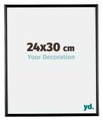 Fotolijst 24x30 cm - Zwart Hoogglans - Kunststof - Bordeaux, Verzenden, Nieuw