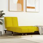 vidaXL Chaise longue fluweel geel, Verzenden, Nieuw