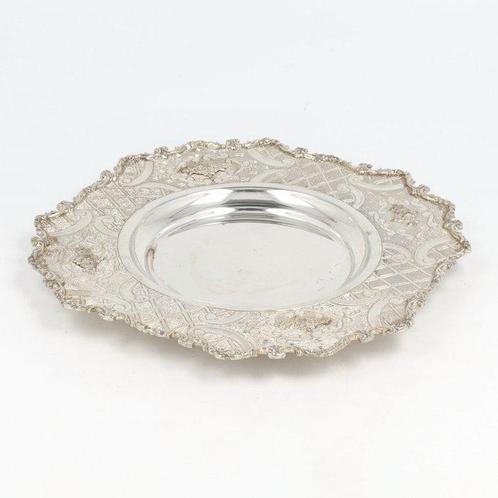 Hazorfim Judaïca schotel - Schaal - .925 zilver, Antiek en Kunst, Antiek | Goud en Zilver