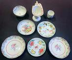 Studiegroep van 8 Chinese exportartikelen (Famille Rose,, Antiek en Kunst