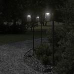 vidaXL Vloerlamp voor buiten 100 cm roestvrij staal zwart, Verzenden, Nieuw