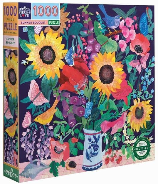 Summer Bouquet  Puzzel (1000 stukjes) | eeBoo - Puzzels, Hobby en Vrije tijd, Denksport en Puzzels, Nieuw, Verzenden