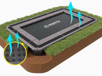 Flat to the ground Trampoline Rechthoekig North 300x190 cm beschikbaar voor biedingen