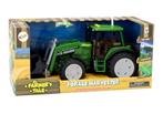 Tractor speelgoed - groen - 37x18x17.5 cm - verstelbare bak, Kinderen en Baby's, Speelgoed | Speelgoedvoertuigen, Ophalen of Verzenden