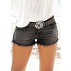 Buffalo Jeanshotpants met franjes aan de zoom, shorts, Kleding | Dames, Verzenden, Nieuw