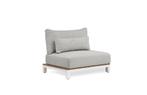 Suns Evora eenzitter wit frame/teak met soft grey, Ophalen of Verzenden, Nieuw