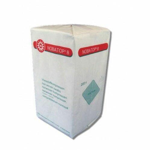 Nobatop non woven kompres 8/4 10x10cm, 200 stuks, 854010, Diversen, Verpleegmiddelen, Nieuw, Verzenden
