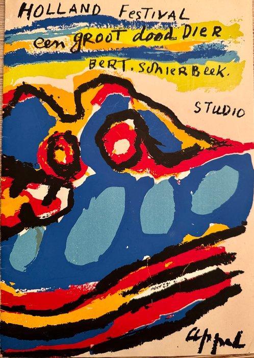 Bert Schierbeek, Karel Appel - Een groot dood dier -, Antiek en Kunst, Antiek | Boeken en Bijbels