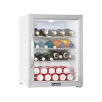 Wijnklimaatkast Klimaatkast Glazen Deur Crystal White 60L, Witgoed en Apparatuur, Koelkasten en IJskasten, Zonder vriesvak, Minder dan 85 cm