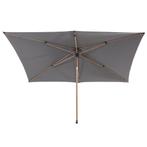 Azzurro stokparasol 200x300 cm houtlook frame charcoal 4, Tuin en Terras, Parasols, Ophalen of Verzenden, Nieuw