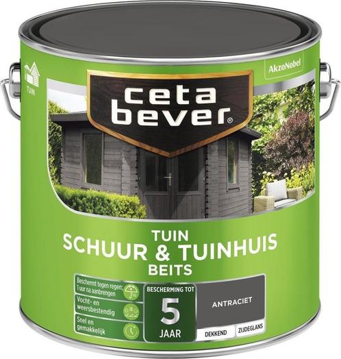 Cetabever schuur & tuinhuis beits dekkend zijdeglans - ra..., Doe-het-zelf en Verbouw, Verf, Beits en Lak, Beits, Overige kleuren
