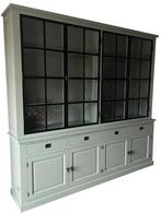 Buffetkast Soest Engels groen met stalen deuren 250 x 240cm, Huis en Inrichting, Kasten | Buffetkasten, Ophalen of Verzenden, Nieuw