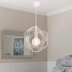 [lux.pro] Hanglamp Hove E27 wit en zilverkleurig, Huis en Inrichting, Lampen | Hanglampen, Nieuw, Verzenden