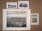 Persia - Een lot van 3 zeldzame oude uitzichten van Isfahan, Boeken, Nieuw