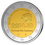België 2 Euro WW I 2014 UNC, Postzegels en Munten, Verzenden