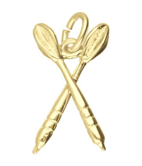 Gouden Dartpijlen gekruist kettinghanger, Sieraden, Tassen en Uiterlijk, Kettinghangers, Verzenden