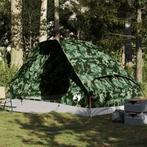 vidaXL Koepeltent 4-persoons waterdicht camouflage, Caravans en Kamperen, Verzenden, Nieuw, Tot en met 2