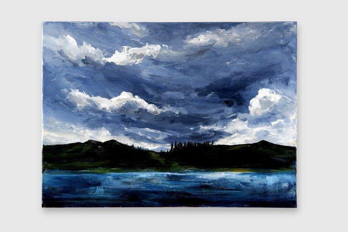 Matthieu van Riel - Swedish Landscape, Antiek en Kunst, Kunst | Schilderijen | Modern