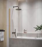 Badwand Torino 80 x 140 cm Goud Badscherm Draaibaar 5 mm, Verzenden, Nieuw, Bad