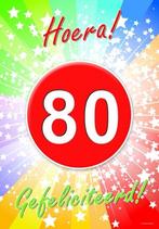 80 jaar verjaardag poster - 80 jaar versiering, Hobby en Vrije tijd, Ophalen of Verzenden, Nieuw