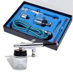 vidaXL Airbrush set met glazen beker 0,2 / 0,3 / 0,5 mm, Verzenden, Nieuw