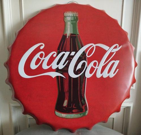 Coca-Cola - Reclamebord - Metaal, Antiek en Kunst, Antiek | Wandborden en Tegels