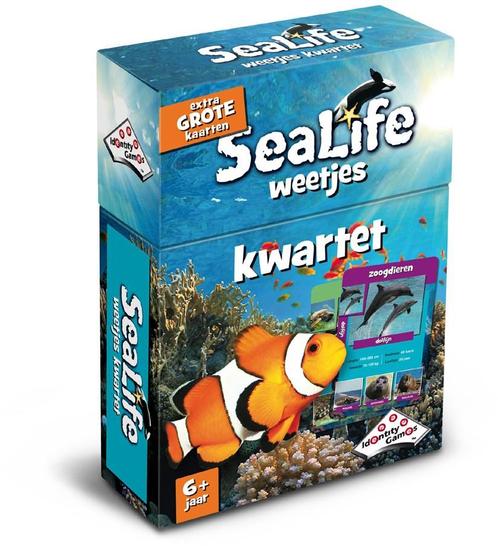 Sealife Weetjes Kwartet | Identity Games - Kaartspellen, Hobby en Vrije tijd, Gezelschapsspellen | Kaartspellen, Nieuw, Verzenden