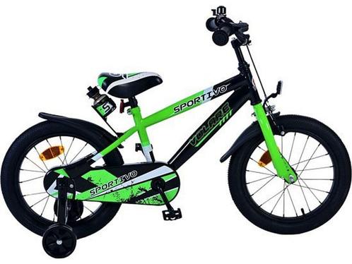 Volare Sportivo Kinderfiets Jongens 16 inch Groen Zwart, Huis en Inrichting, Woonaccessoires | Overige, Zo goed als nieuw, Verzenden