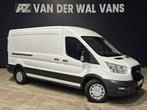 Ford Transit 2.0 TDCI 131pk L3H2 Euro6 Airco | Camera | Navi, Auto's, Ford, Stof, Gebruikt, Overige carrosserieën, Wit