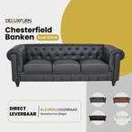 Chesterfield Banken | Vanaf €739,- | Diverse kleuren | NIEUW, Chesterfield Bank, Leer, Rechte bank, Driepersoons