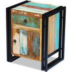 vidaXL Nachtkastje massief gerecycled hout, Huis en Inrichting, Verzenden, Nieuw, Hout, Minder dan 45 cm