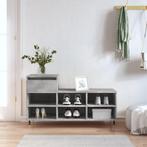 vidaXL Schoenenkast 102x36x60 cm bewerkt hout betongrijs, Verzenden, Nieuw