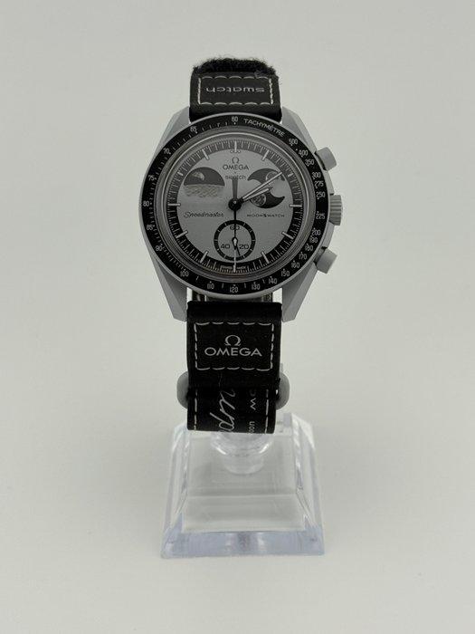Omega x Swatch - MoonSwatch - Mission to Earthphase - Zonder, Sieraden, Tassen en Uiterlijk, Horloges | Heren
