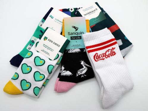 Sokken bedrukken met uw logo - vanaf 50 paar, Kleding | Heren, Sokken en Kousen, Nieuw, Verzenden