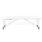 Inklapbare Massagetafel Aluminium 3 Zones Wit – Lichtgewicht, Ophalen of Verzenden, Nieuw