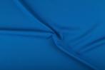 Texture stof waterblauw - 25m bi-stretch op rol, Hobby en Vrije tijd, Stoffen en Lappen, Verzenden, Nieuw