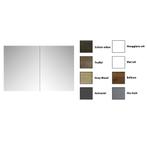 Spiegelkast Sanicare Qlassics 80 cm 2 Deuren Grey-Wood, Ophalen of Verzenden, Nieuw, Chroom, Bad