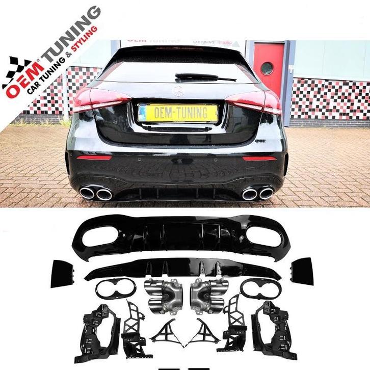 Mercedes-Benz A-Class A45 S AMG Look Diffuser W177 | 18-22 |, Auto-onderdelen, Carrosserie en Plaatwerk, Achter, Bumper, Nieuw